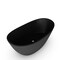 Castello Usa Manhattan 59" Solid Surface Freestanding Bathtub in Black CB-GM-8016s-B - alternate 3
